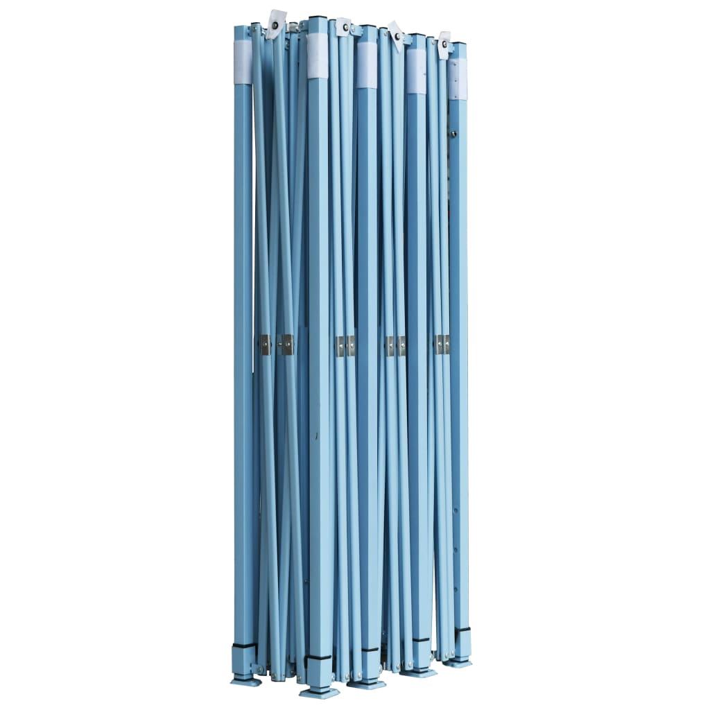 vidaXL Tente de réception pliable avec 5 parois 3x9 m Blanc cassé