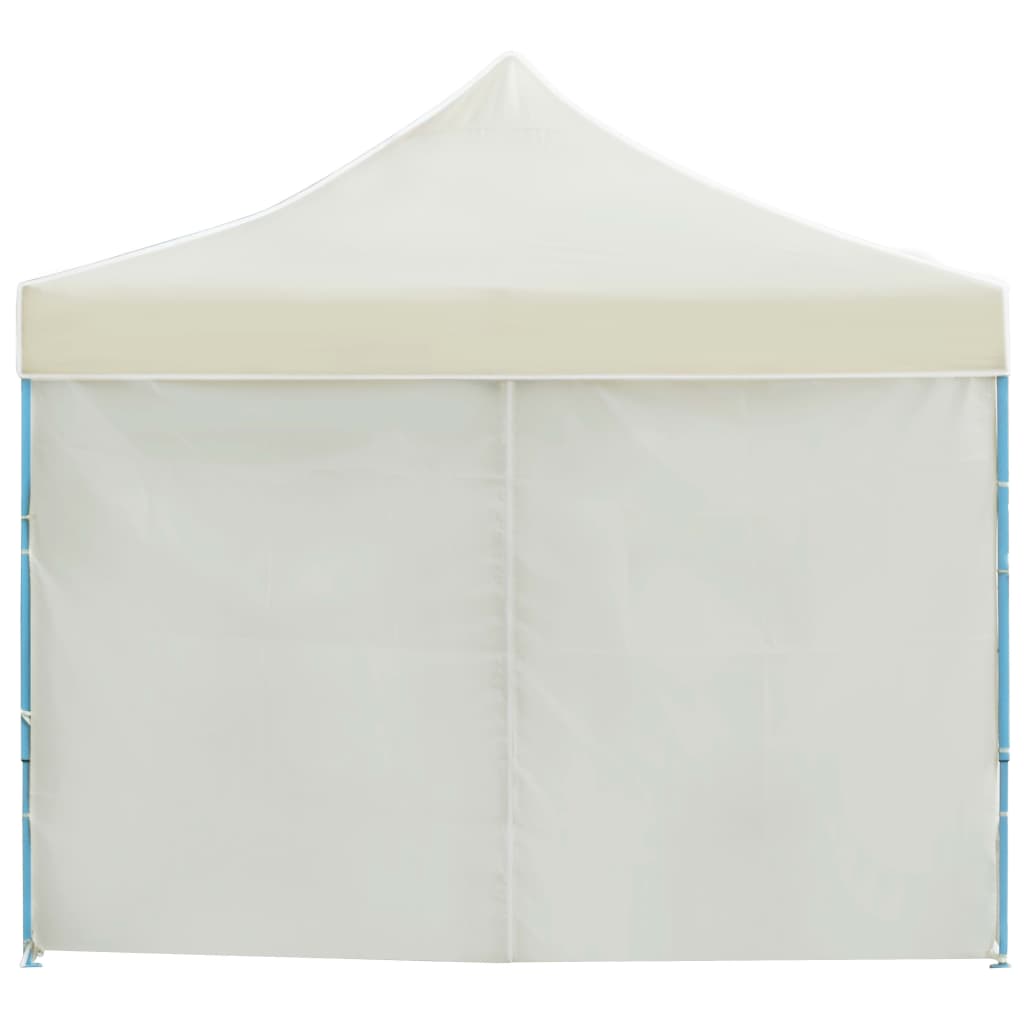 vidaXL Tente de réception pliable avec 8 parois 3x9 m Blanc cassé