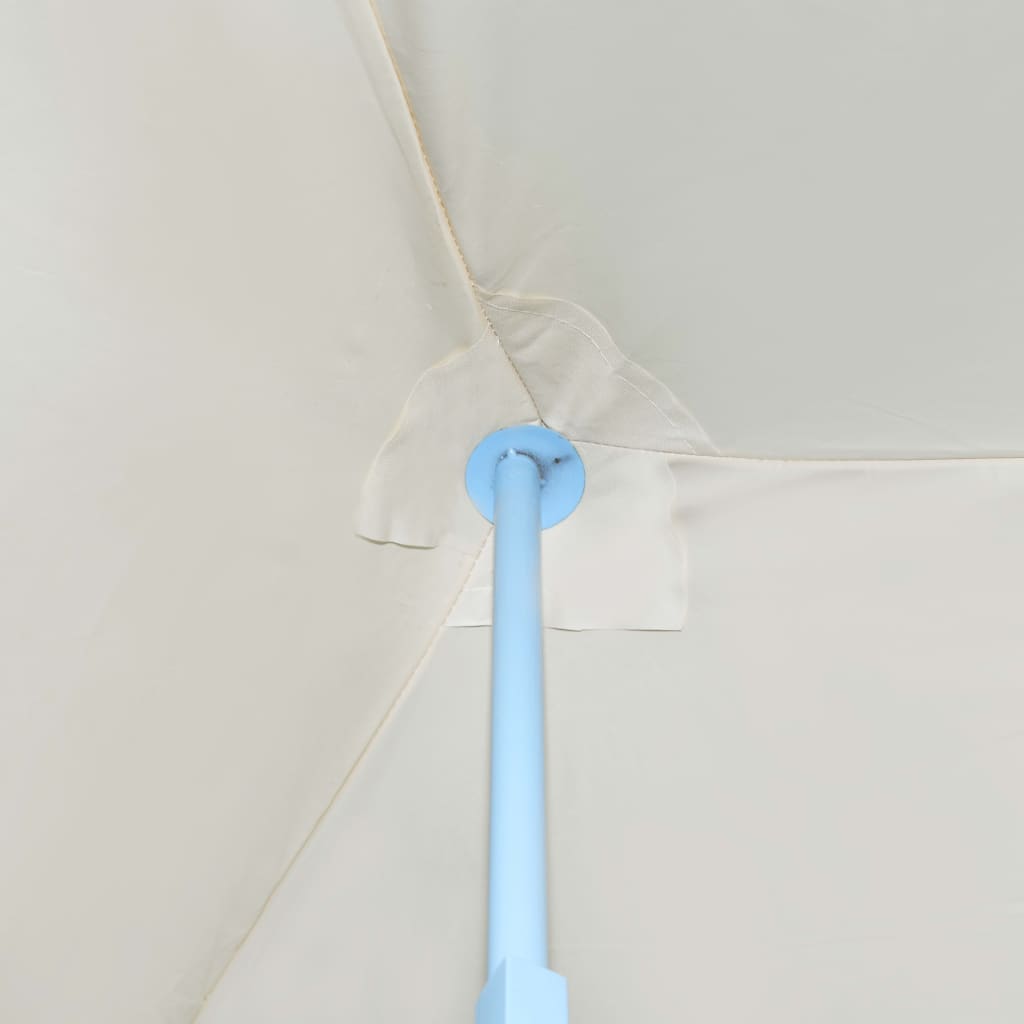 vidaXL Tente de réception pliable avec 8 parois 3x9 m Blanc cassé