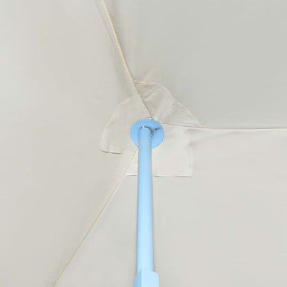 vidaXL Tente de réception pliable avec 8 parois 3x9 m Blanc cassé