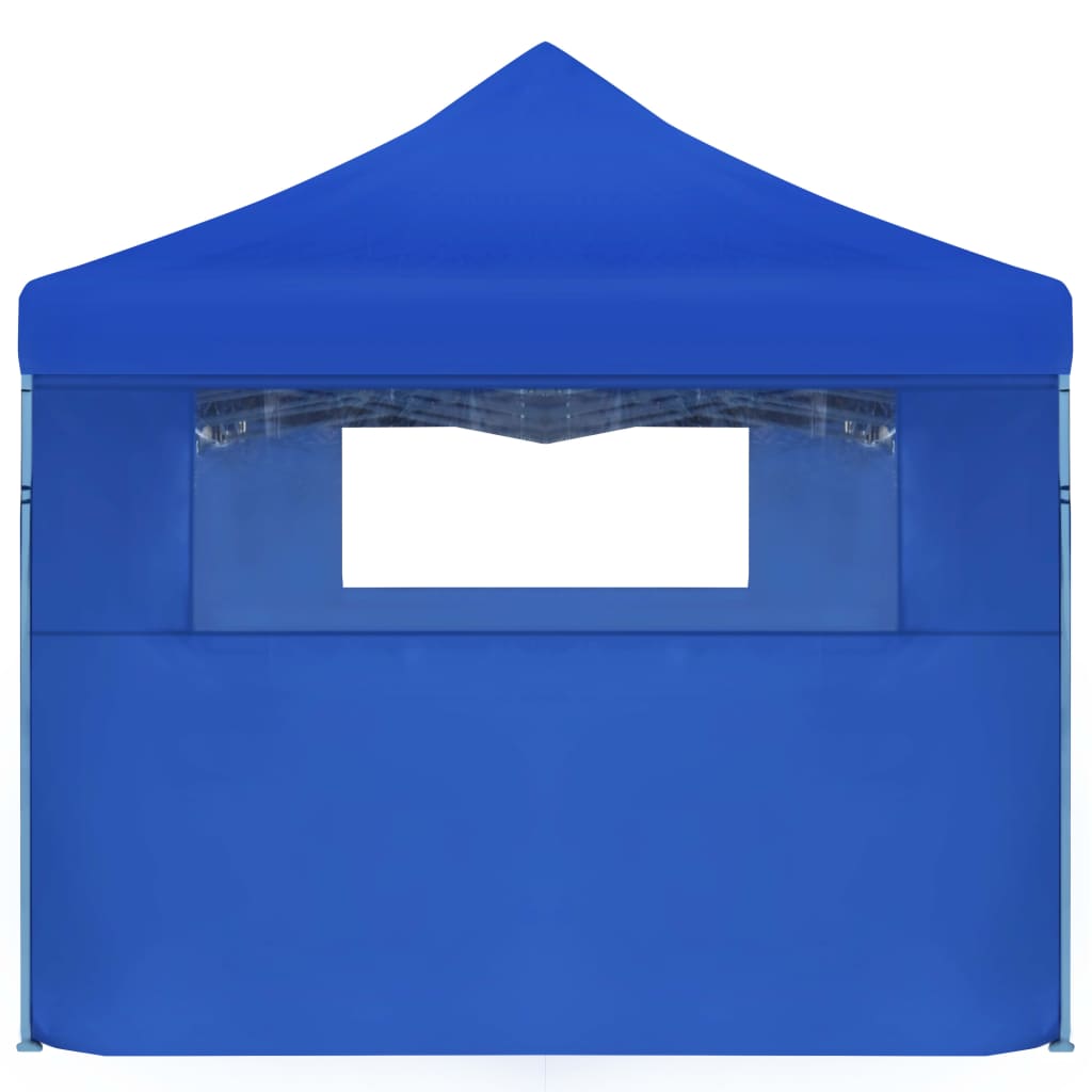 vidaXL Tente de réception pliable avec 5 parois 3x9 m Bleu