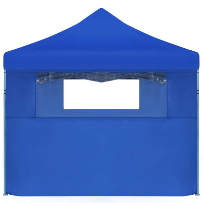 vidaXL Tente de réception pliable avec 5 parois 3x9 m Bleu