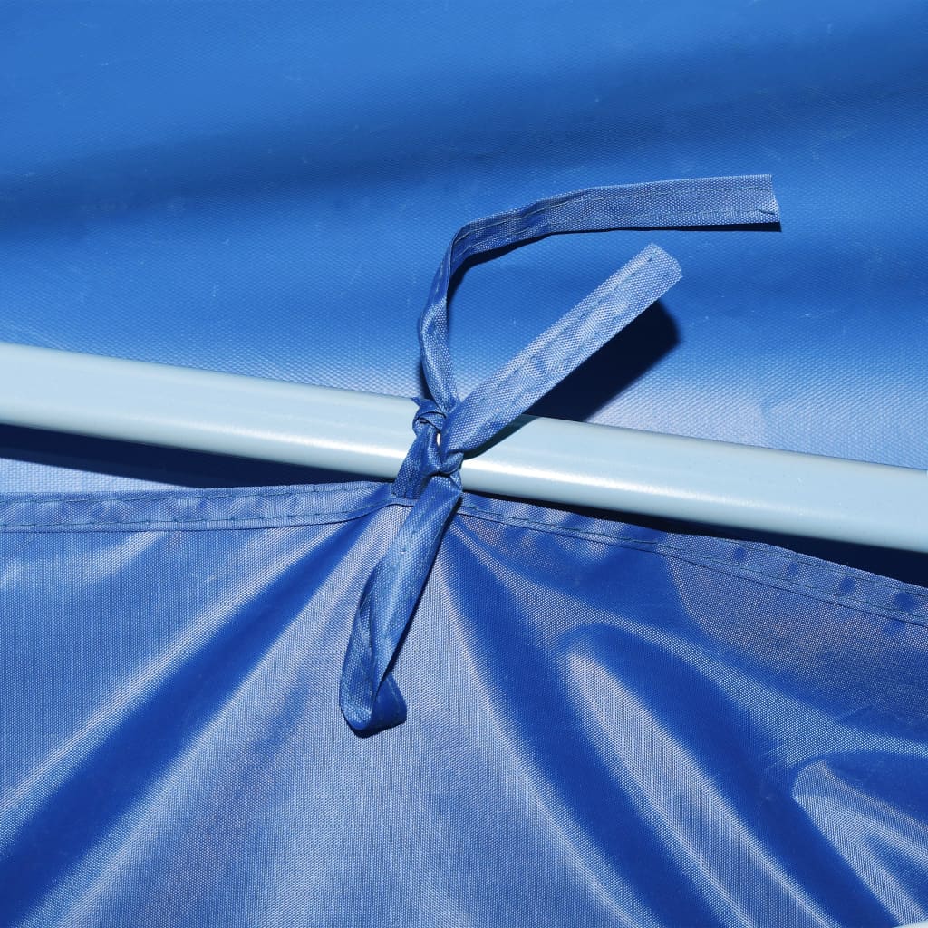 vidaXL Tente de réception pliable avec 5 parois 3x9 m Bleu