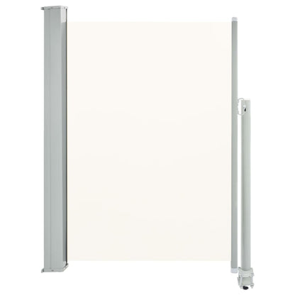 vidaXL Auvent latéral rétractable de patio 100 x 300 cm Blanc cassé
