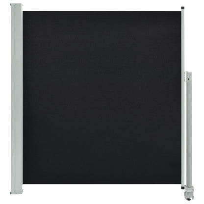 vidaXL Auvent latéral rétractable de patio 140 x 300 cm Noir