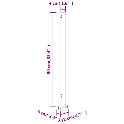 vidaXL Auvent latéral rétractable de patio 140 x 300 cm Blanc cassé