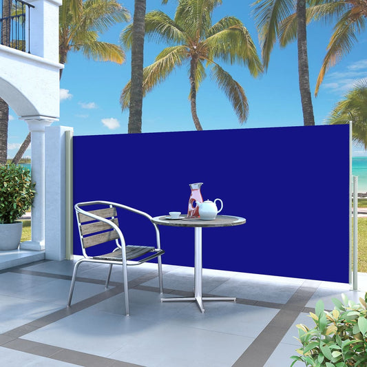 vidaXL Auvent latéral rétractable 140 x 300 cm Bleu