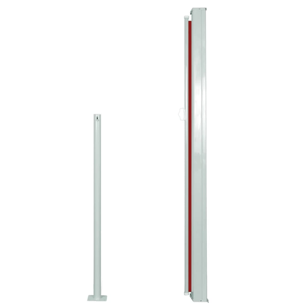vidaXL Auvent latéral rétractable 140 x 300 cm Rouge