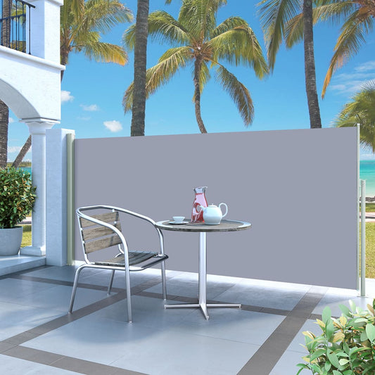 vidaXL Auvent latéral rétractable 140 x 300 cm Gris