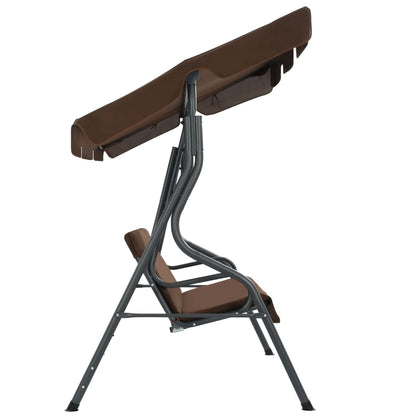 vidaXL Balancelle de jardin Café 170 x 110 x 153 cm