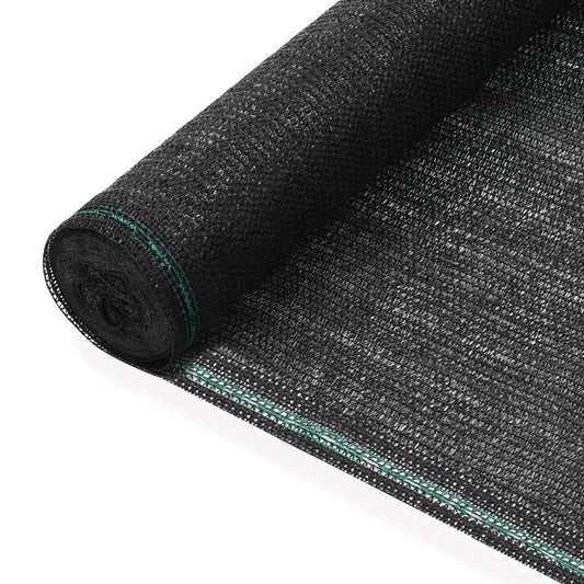vidaXL Clôture de tennis PEHD 1,2 x 50 m Noir