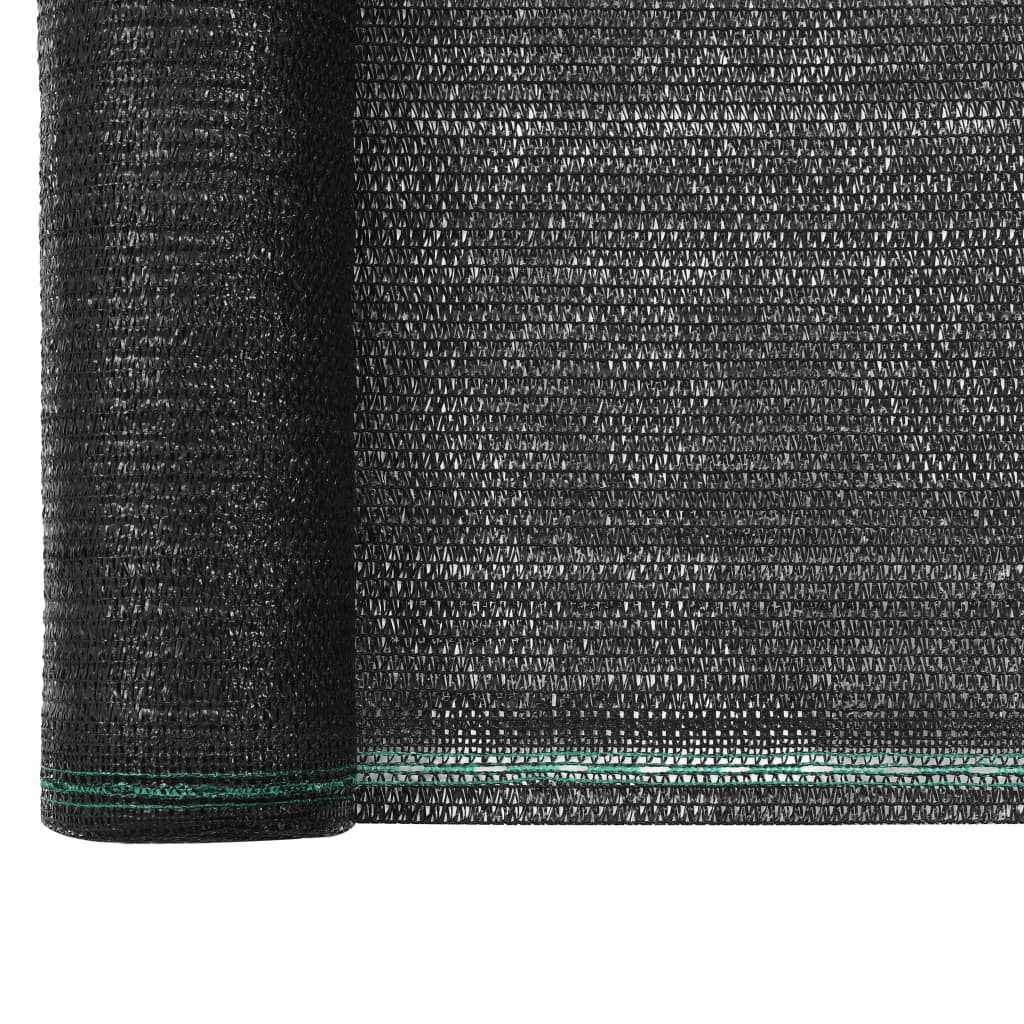 vidaXL Clôture de tennis PEHD 1,4 x 25 m Noir