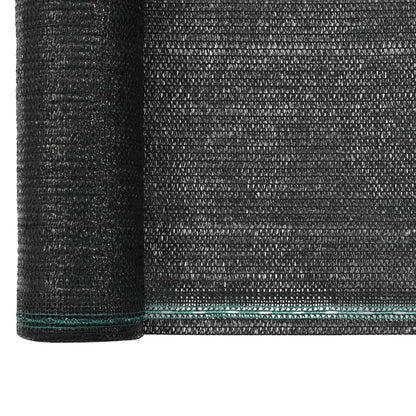 vidaXL Clôture de tennis PEHD 1,4 x 25 m Noir