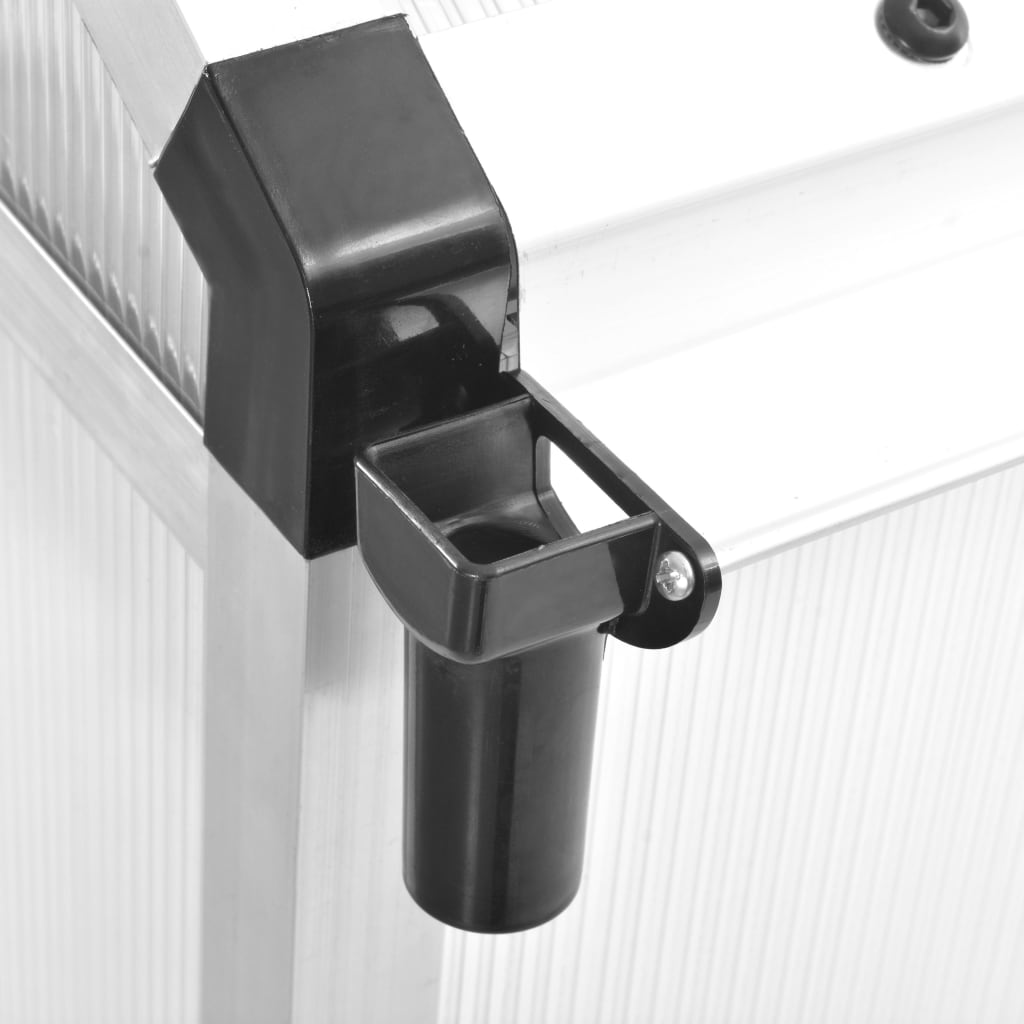 vidaXL Serre Aluminium 421x190x195 cm 15,6 m³