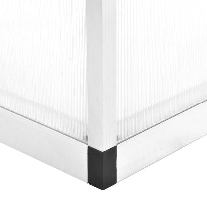 vidaXL Serre Aluminium 421x190x195 cm 15,6 m³