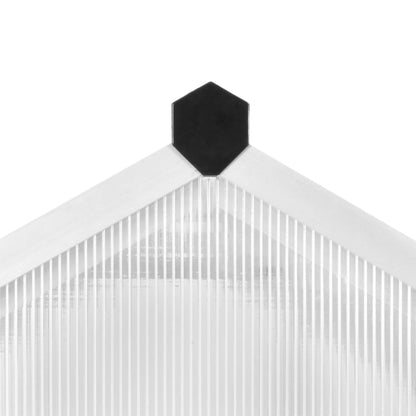 vidaXL Serre Aluminium 421x190x195 cm 15,6 m³