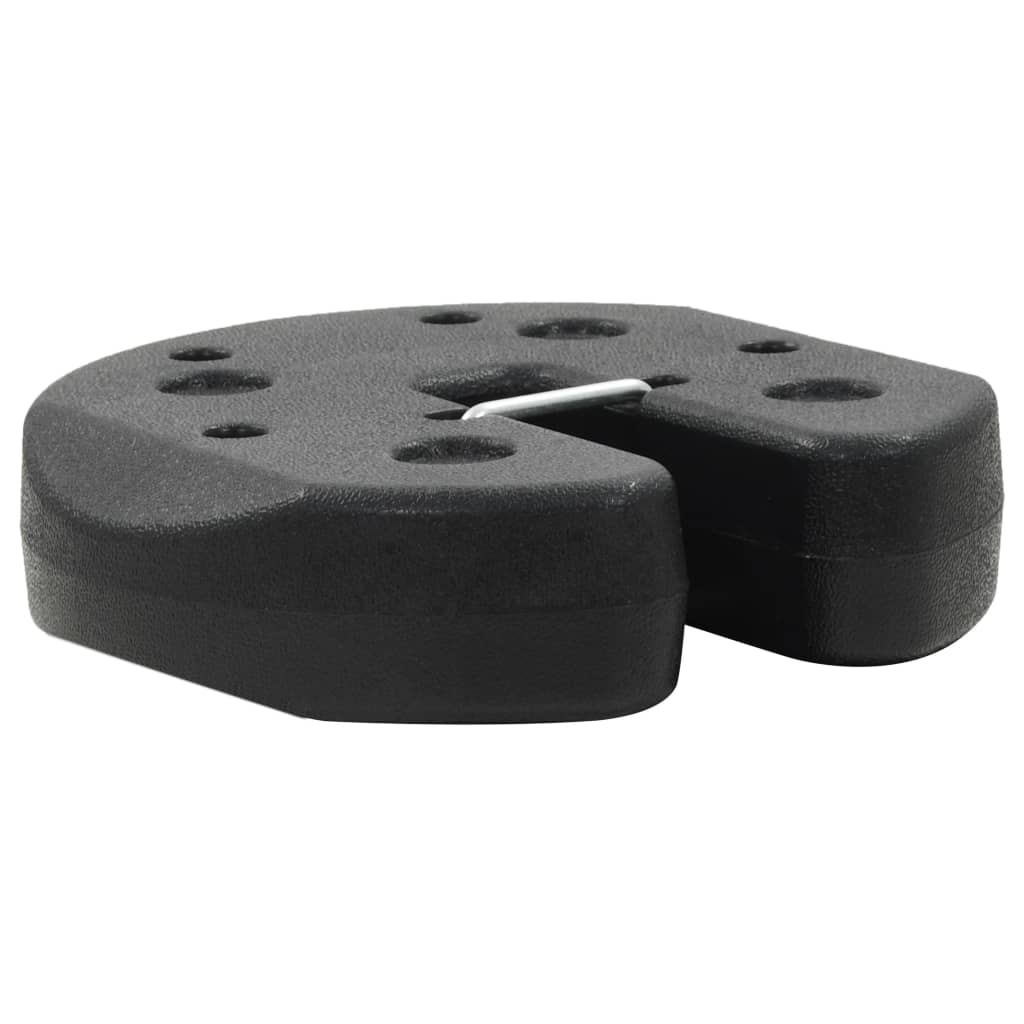 vidaXL Poids pour belvédère 4 pcs Noir 220x50 mm Béton