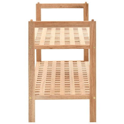 vidaXL Étagère à chaussures Bois de noyer massif 69 x 26 x 40 cm