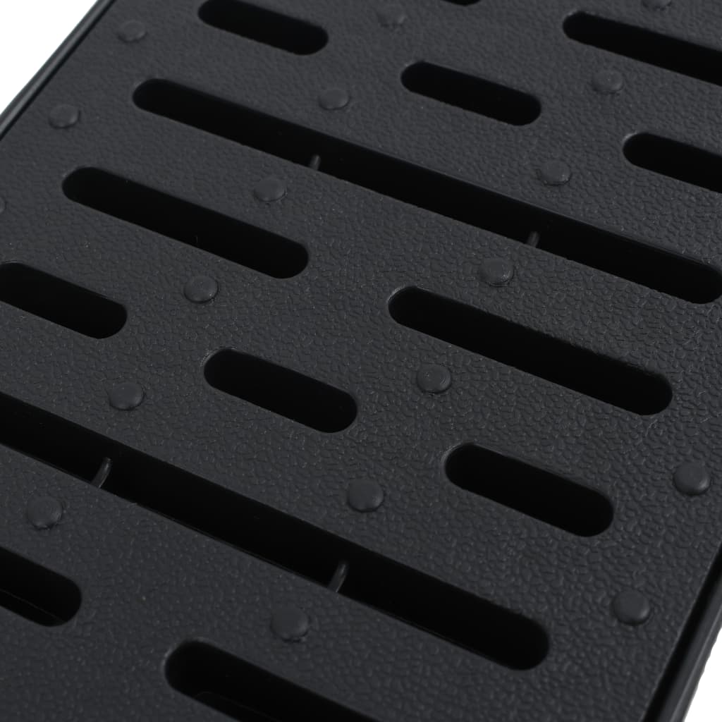 vidaXL Caniveau de drainage 3 pcs Plastique 3 m