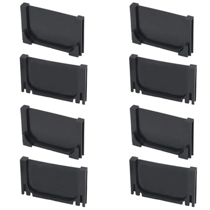 vidaXL Caniveau de drainage 4 pcs Plastique 4 m