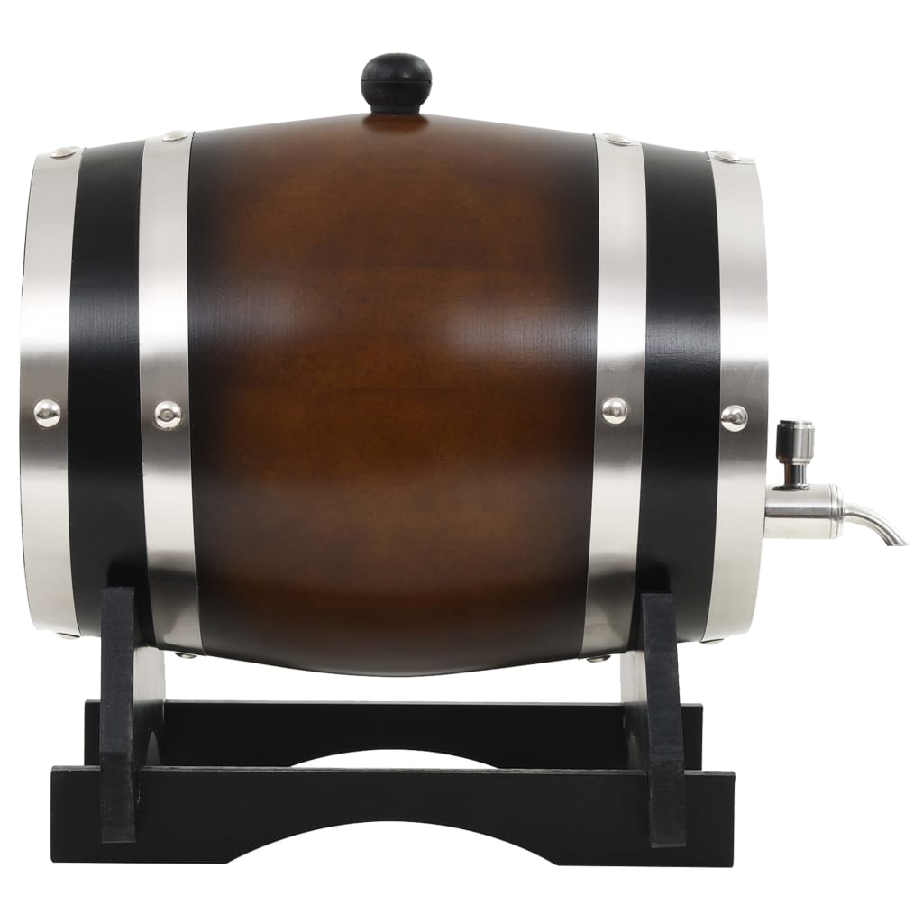 vidaXL Tonneau à vin avec robinet Pin massif 6 L