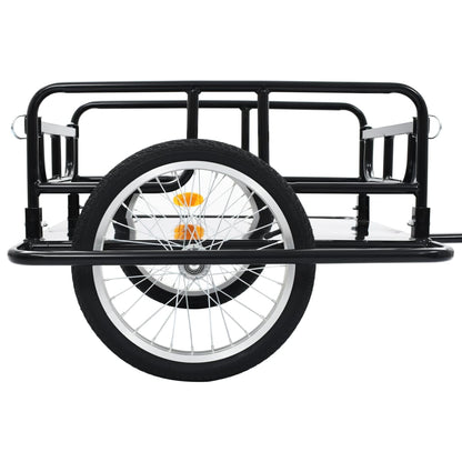 vidaXL Remorque de vélo 130x73x48,5 cm acier noir