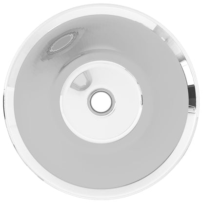 vidaXL Lavabo 42 x 14 cm Céramique Argenté