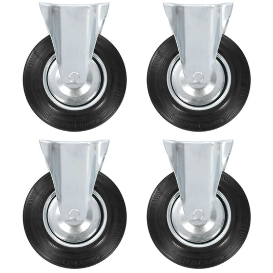 vidaXL Roulettes fixes 4 pcs 200 mm