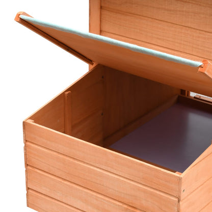 vidaXL Poulailler Bois de pin massif et sapin 170x81x110 cm