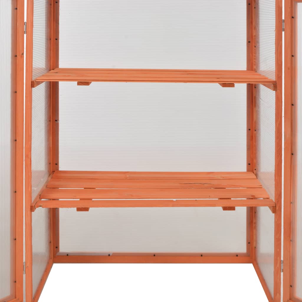 vidaXL Serre Bois 75x47x109 cm
