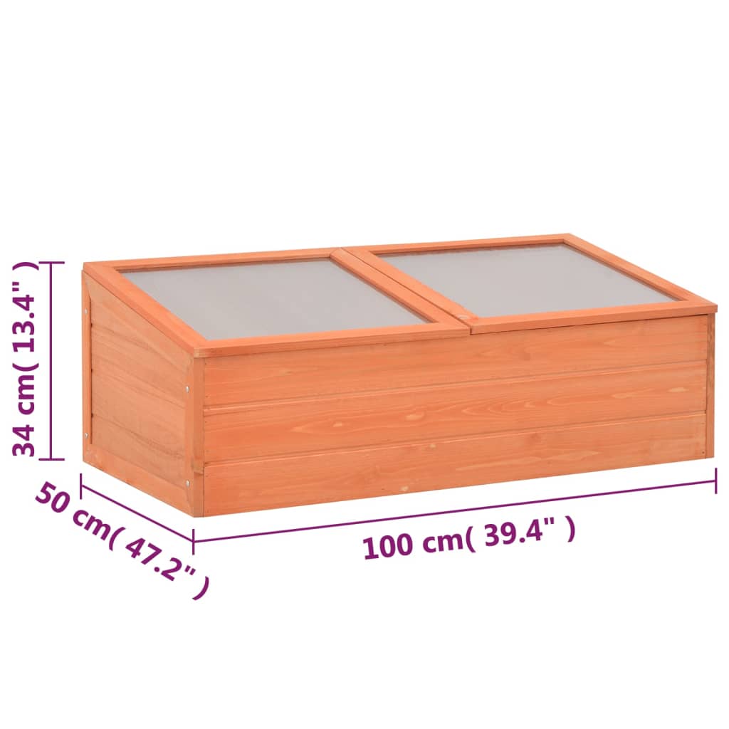 vidaXL Serre Bois 100x50x34 cm