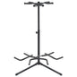 vidaXL Support de guitare Noir Acier