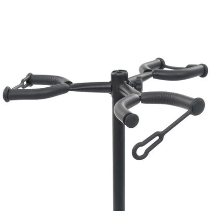 vidaXL Support de guitare Noir Acier
