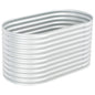 vidaXL Lit surélevé de jardin 160x80x81 cm Acier galvanisé Argenté