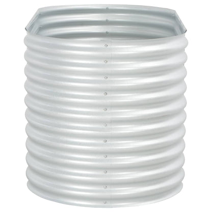 vidaXL Lit surélevé de jardin 160x80x81 cm Acier galvanisé Argenté