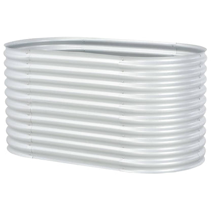 vidaXL Lit surélevé de jardin 160x80x81 cm Acier galvanisé Argenté
