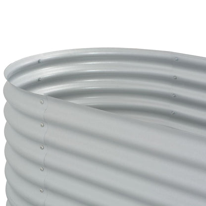 vidaXL Lit surélevé de jardin 160x80x81 cm Acier galvanisé Argenté