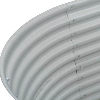 vidaXL Lit surélevé de jardin 160x80x81 cm Acier galvanisé Argenté