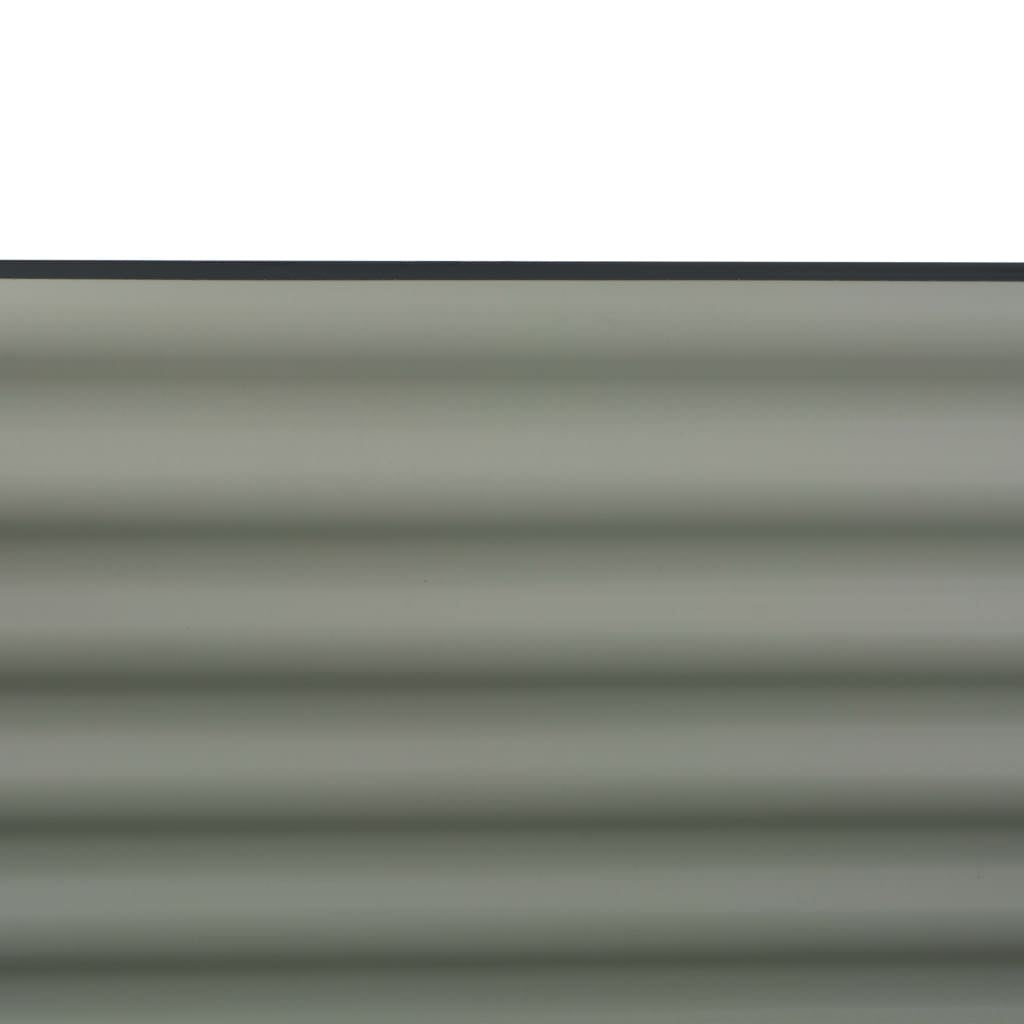 vidaXL Lit surélevé de jardin 160x80x81 cm Acier galvanisé Gris