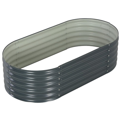 vidaXL Lit surélevé de jardin 160x80x44 cm Acier galvanisé Gris