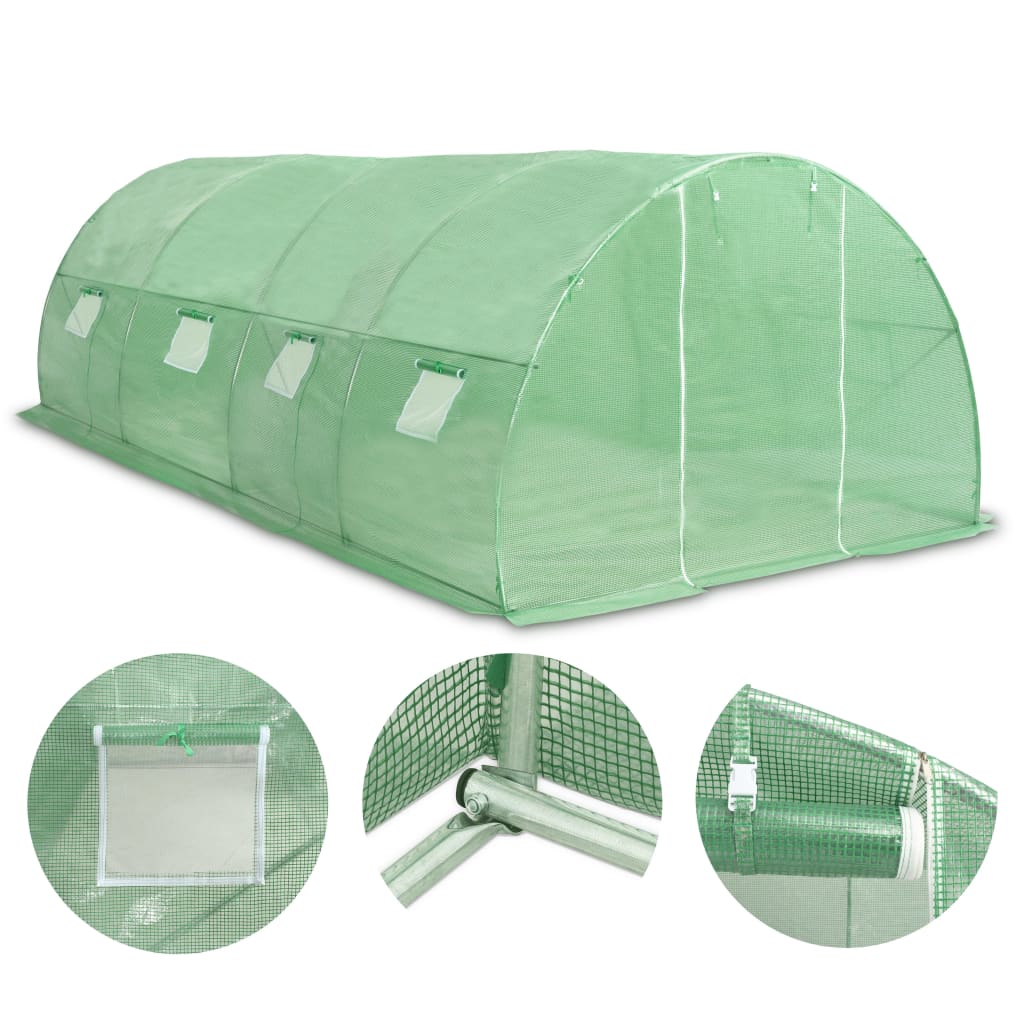 vidaXL Serre 18 m² 600x300x200 cm