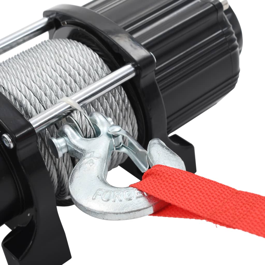 vidaXL Treuil électrique 12 V 4500 lbs 2040 kg avec télécommande
