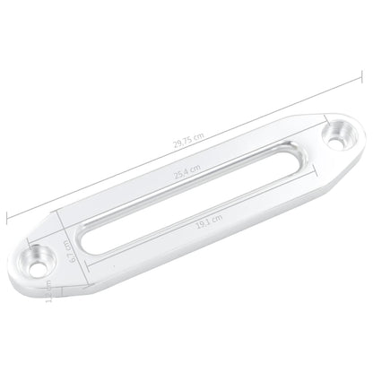 vidaXL Guide-câble Argenté 254 mm Aluminium pour treuil
