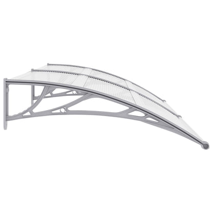 vidaXL Auvent de porte Gris 200 x 100 cm PC