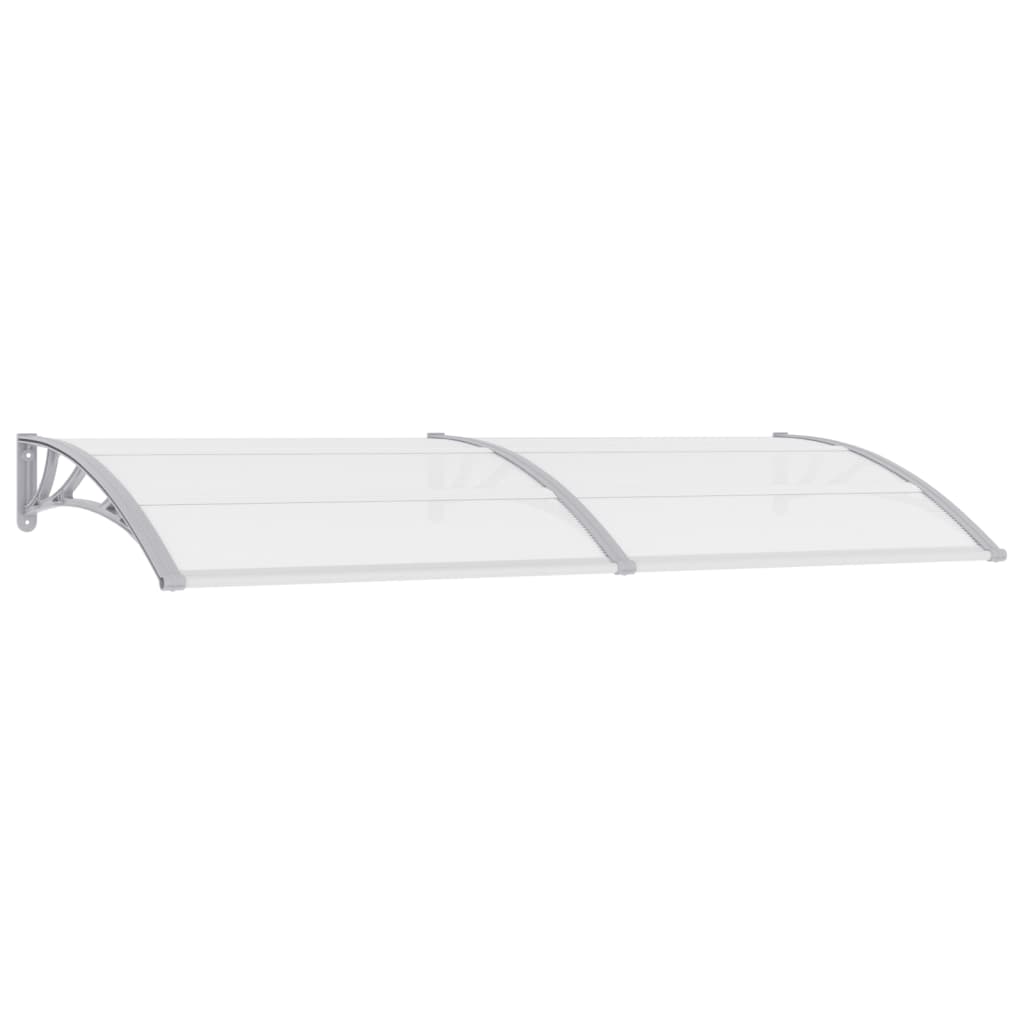 vidaXL Auvent de porte Gris 240 x 100 cm PC