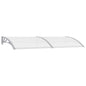 vidaXL Auvent de porte Gris 240 x 100 cm PC