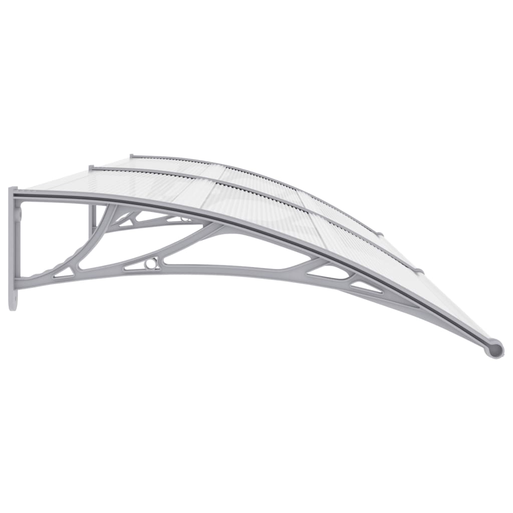 vidaXL Auvent de porte Gris 240 x 100 cm PC
