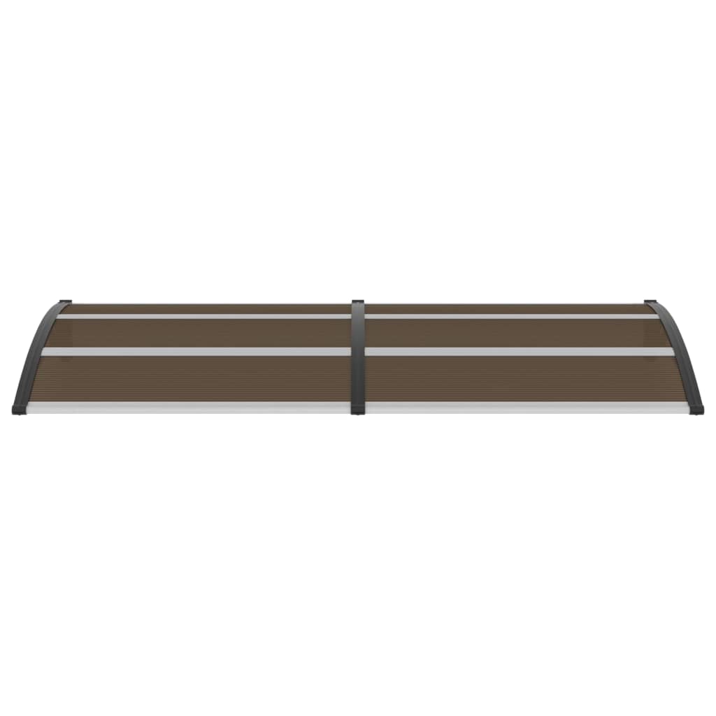 vidaXL Auvent de porte Noir 240x100 cm PC