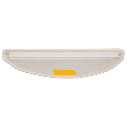 vidaXL Tapis d'escalier 15 pcs blanc 56x17x3 cm
