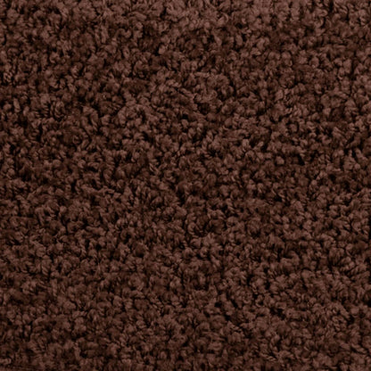 vidaXL Tapis d'escalier 15 pcs marron 65x21x4 cm